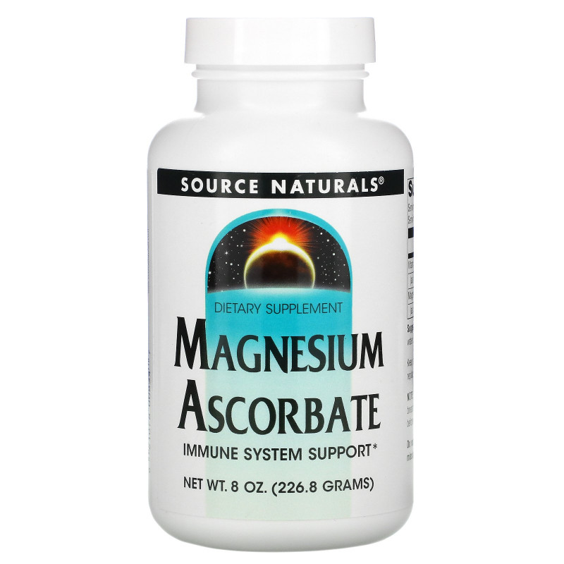 Source Naturals, Аскорбат магния, 8 унций (226,8 г)