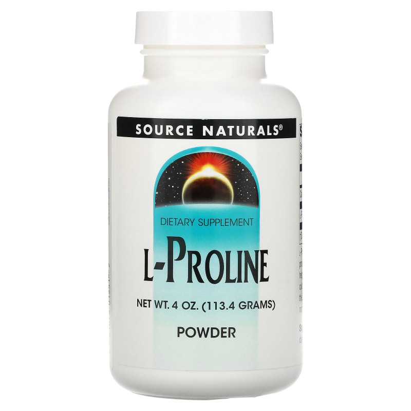 Source Naturals, Порошок L-пролина, 4 унции (113.4 г)