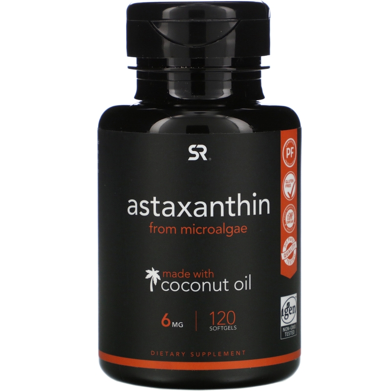 Sports Research, Astaxanthin with Coconut Oil,  6 mg, 120 Softgels