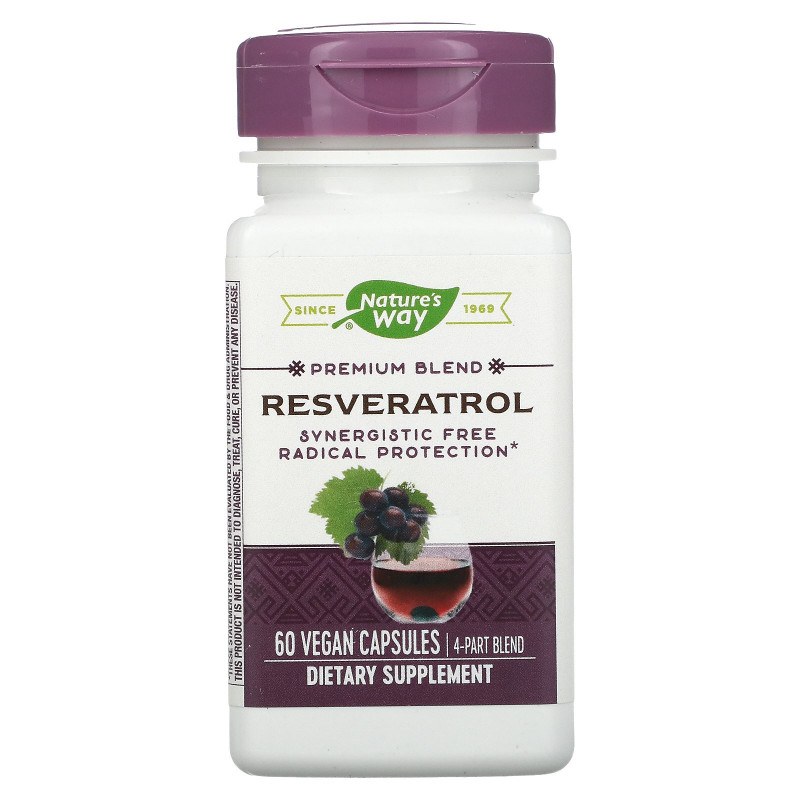 Nature's Way, Resveratrol, 37.5 mg, 60 Vegetarian Capsules