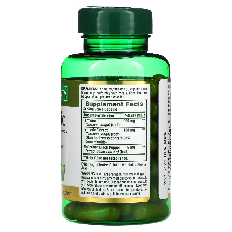 Nature's Bounty, Turmeric, 1000 mg, 60 Capsules