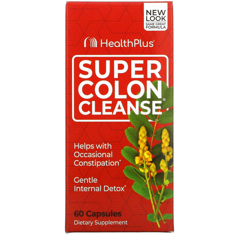 Health Plus, Super Colon Cleanse, 530 мг, 60 капсул