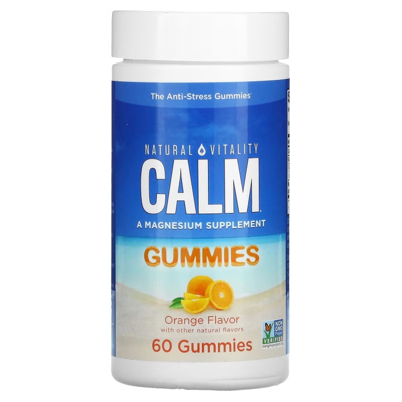 Natural Vitality, CALM, The Anti-Stress Gummies, Orange, 60 Gummies