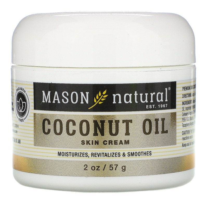 Mason Natural, Coconut Oil Beauty Cream + Collagen Beauty Cream, 2 pack, 2 oz (57 g) Each