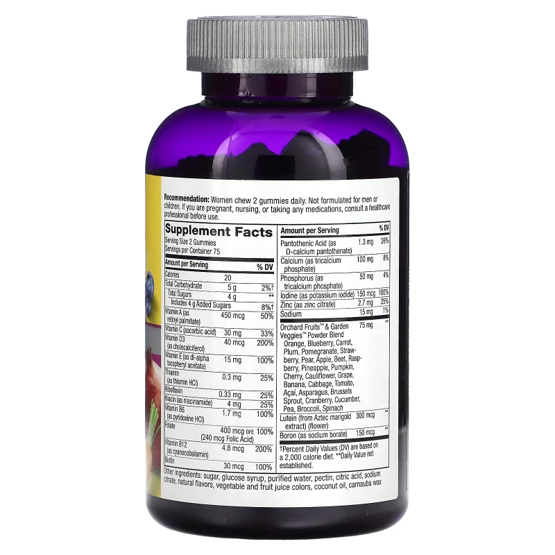 Nature's Way, Alive! Women's 50+ Gummy Multivitamin, Mixed Berry, 150 Gummies