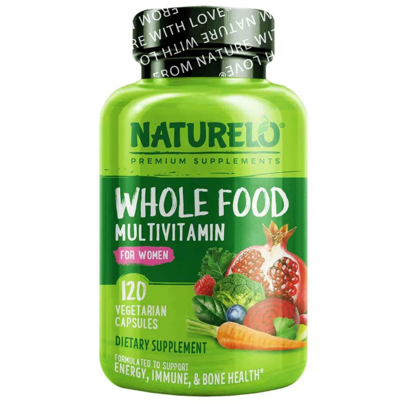 NATURELO, Whole Food Multivitamin for Women, 120 Vegetarian Capsules