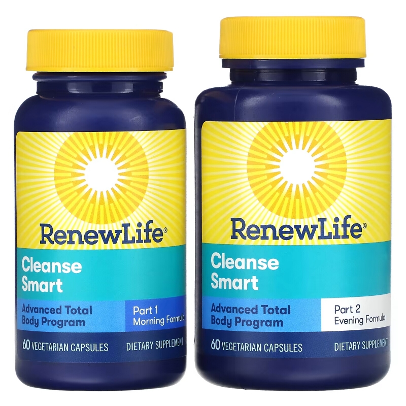 Renew Life, Cleanse Smart, 2 Bottles, 60 Vegetarian Capsules Each