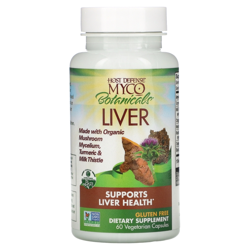 Fungi Perfecti, Host Defense, Myco Botanicals Liver, Helps Support Liver Health, 60 Veggie Caps