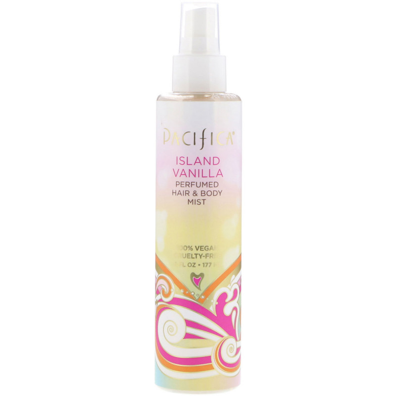 Pacifica, Island Vanilla Perfumed Hair & Body Mist, 6 fl oz (177 ml)