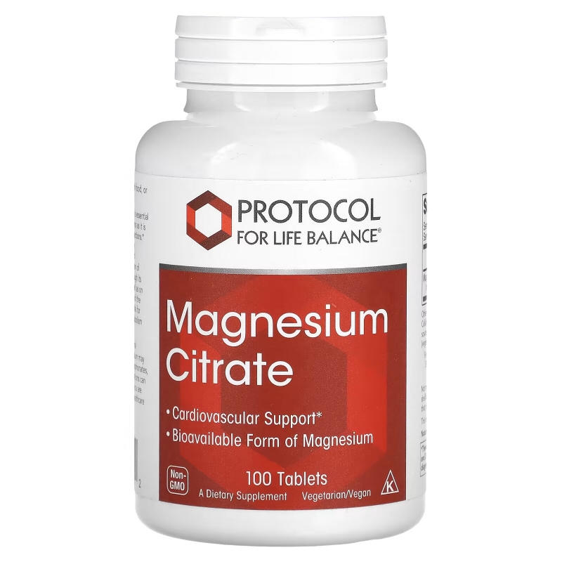 Protocol for Life Balance, Magnesium Citrate, 100 Tablets