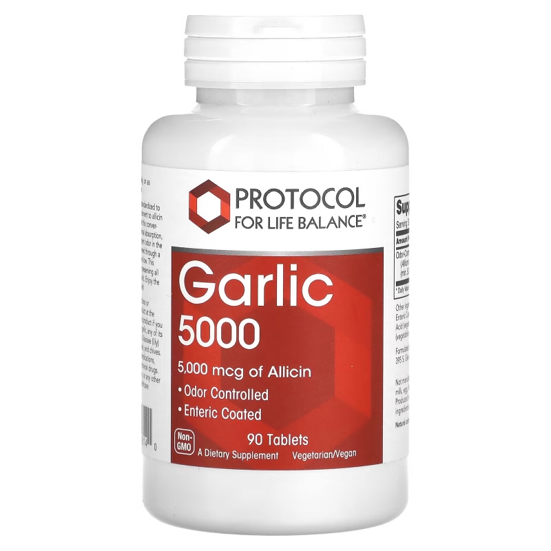 Protocol for Life Balance, Garlic 5000, 5,000 mcg, 90 Tablets