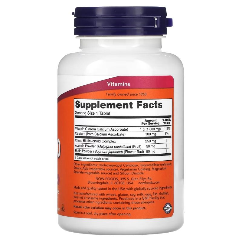 NOW Foods, Buffered C-1000 Complex, 90 Tablets