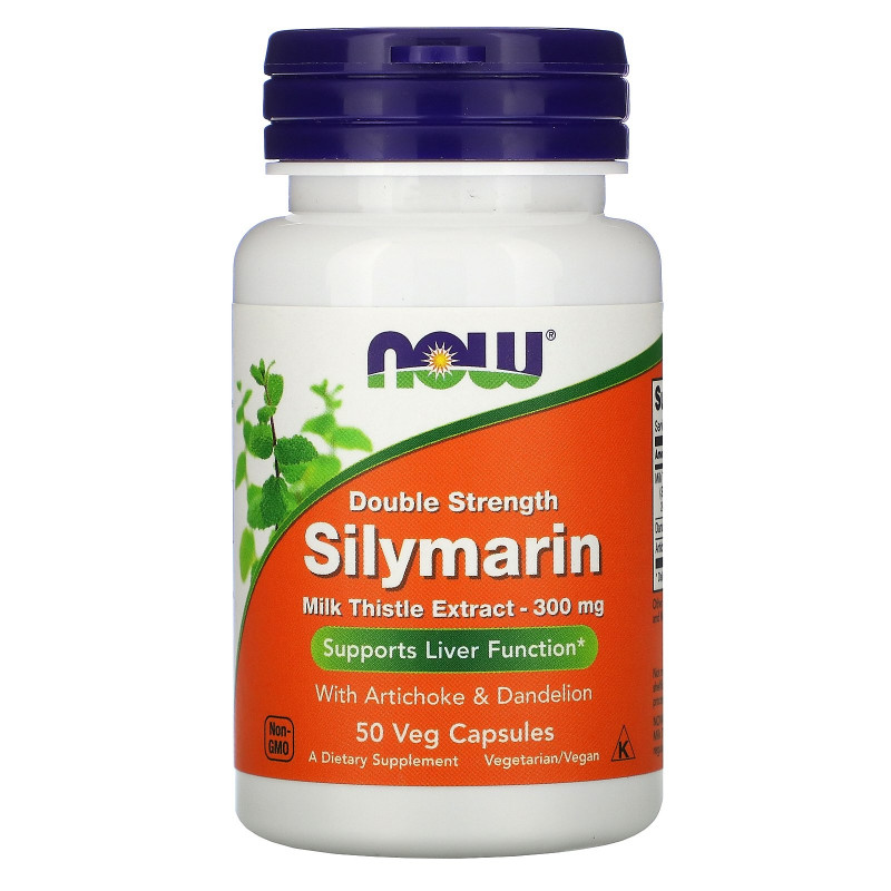 Now Foods, Double Strength Silymarin, 300 mg, 50 Veg Capsules