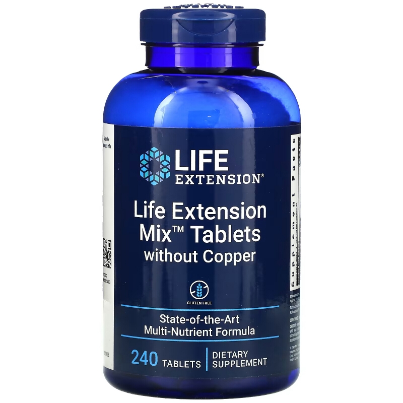 Life Extension, Mix Tablets without Copper, 240 Tablets