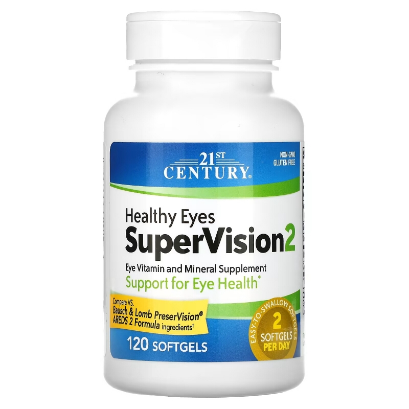 21st Century, Healthy Eyes SuperVision2, 120 Softgels