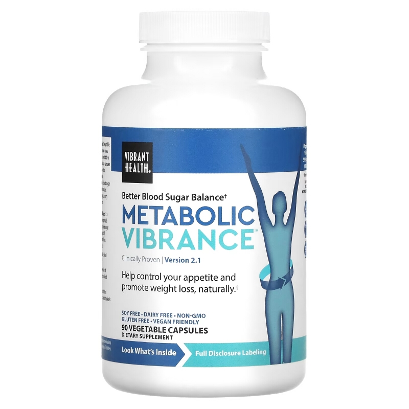 Vibrant Health, Metabolic Vibrance, версия 2, 90 растительных капсул