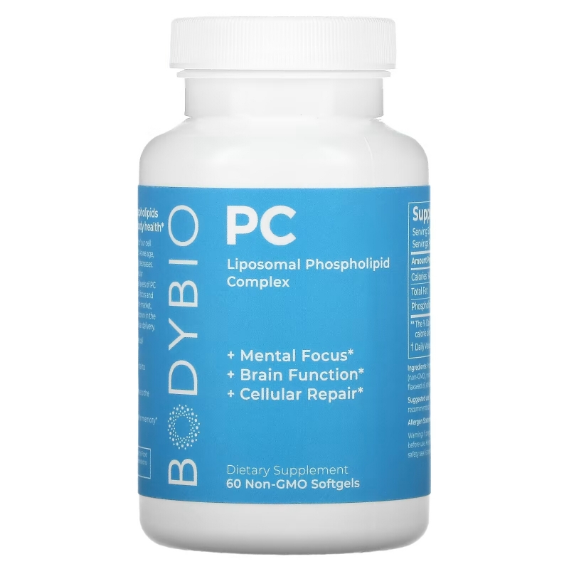 BodyBio, PC, Liposomal Phospholipid Complex, 60 Non-GMO Softgels