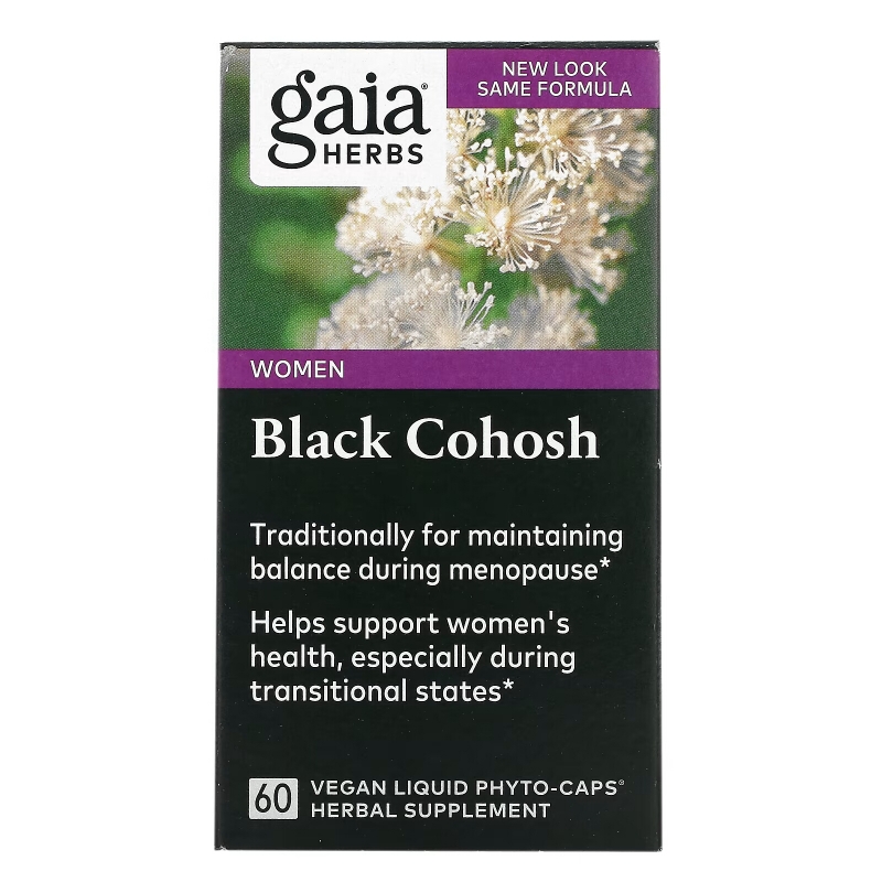 Gaia Herbs, Black Cohosh, 60 Vegan Liquid Phyto-Caps