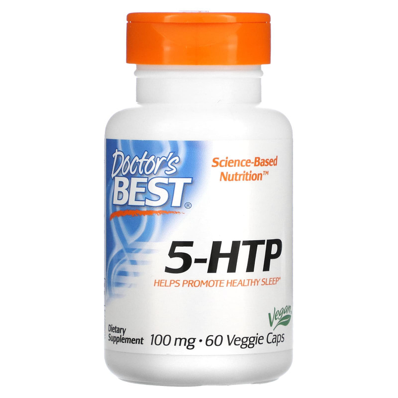 Doctor's Best, Best 5-HTP, 100 мг, 60 вегетарианских капсул