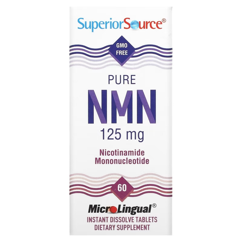 Superior Source, Pure NMN, 125 mg, 60 Instant Dissolve Tablets