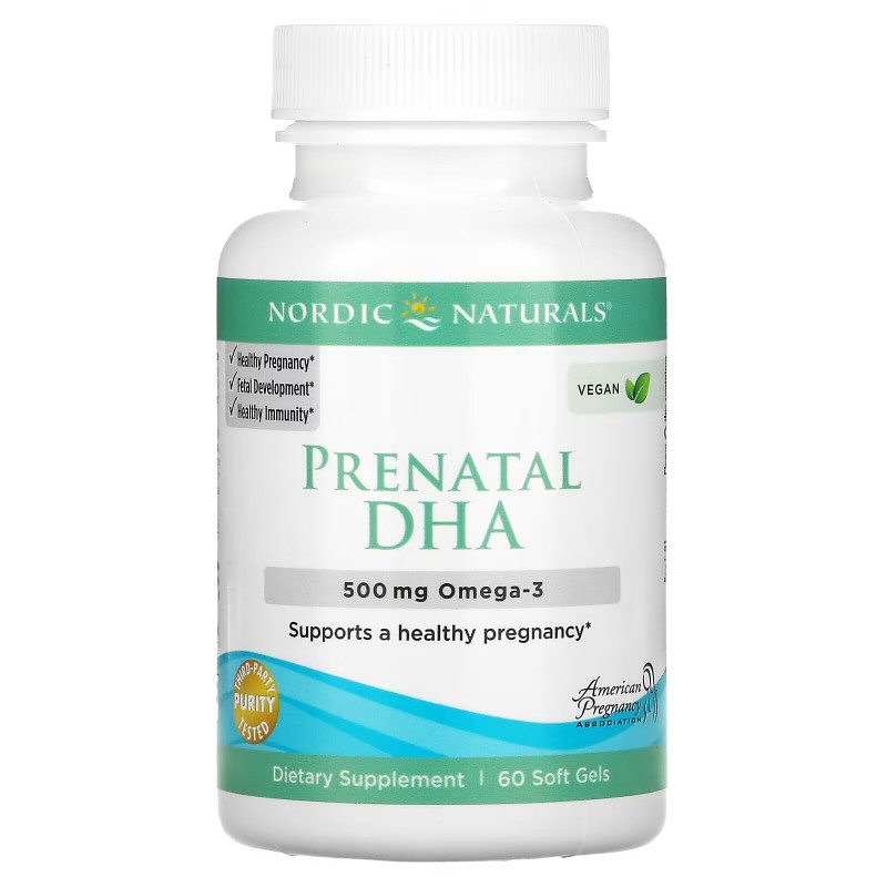 Nordic Naturals, Prenatal DHA, 500 mg, 60 Soft Gels