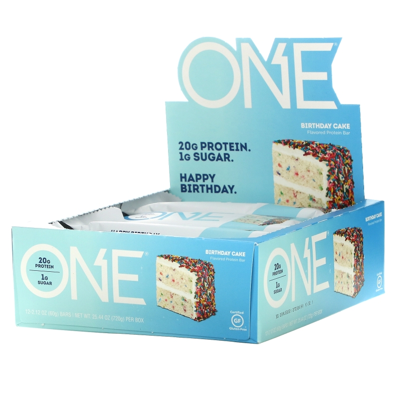 Oh Yeah!, One, Birthday Cake, 12 Bars, 2.12 oz (60 g) Each