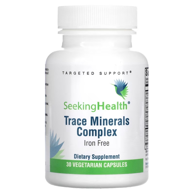 Seeking Health, Trace Minerals Complex, Iron Free, 30 Vegetarian Capsules