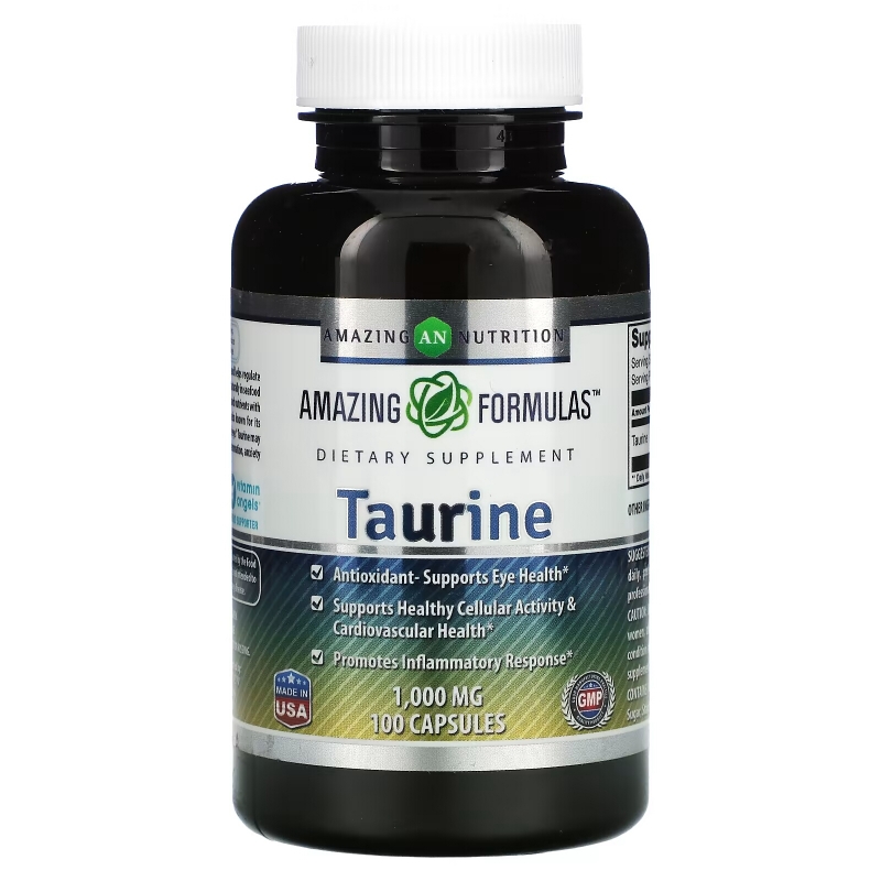 Amazing Nutrition, Taurine, 1,000 mg, 100 Capsules