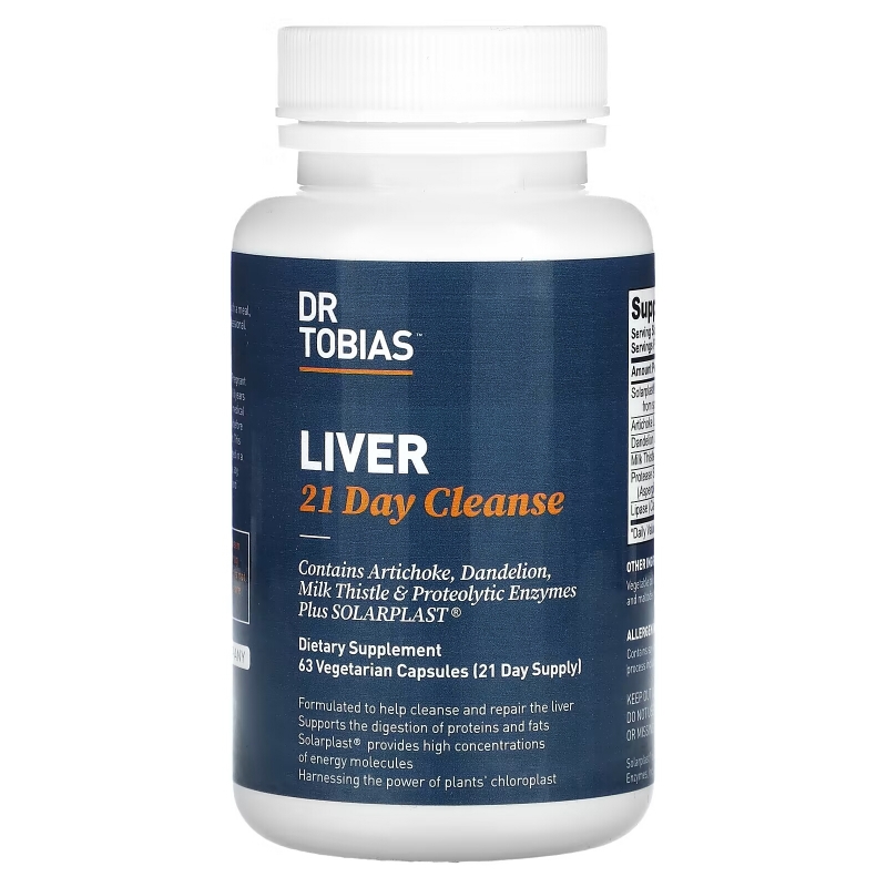 Dr. Tobias, Liver 21 Day Cleanse, 63 Vegetarian Capsules