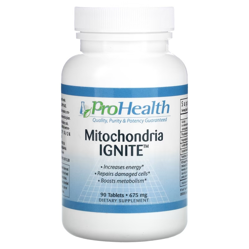 ProHealth Longevity, Mitochondria Ignite, 675 mg, 90 Tablets