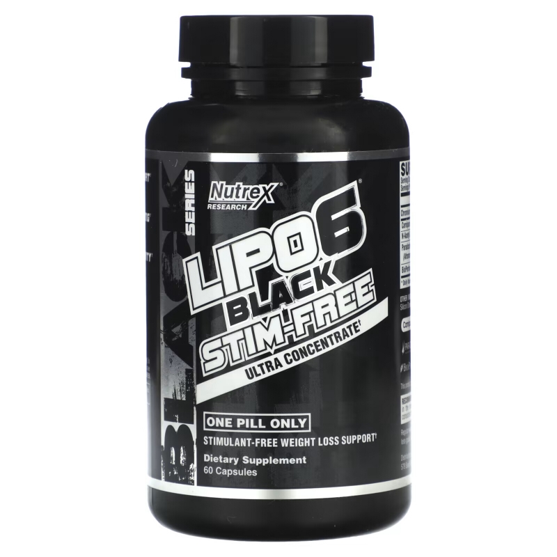 Nutrex Research, Lipo 6 Black, Ultra Concentrate, 60 Capsules