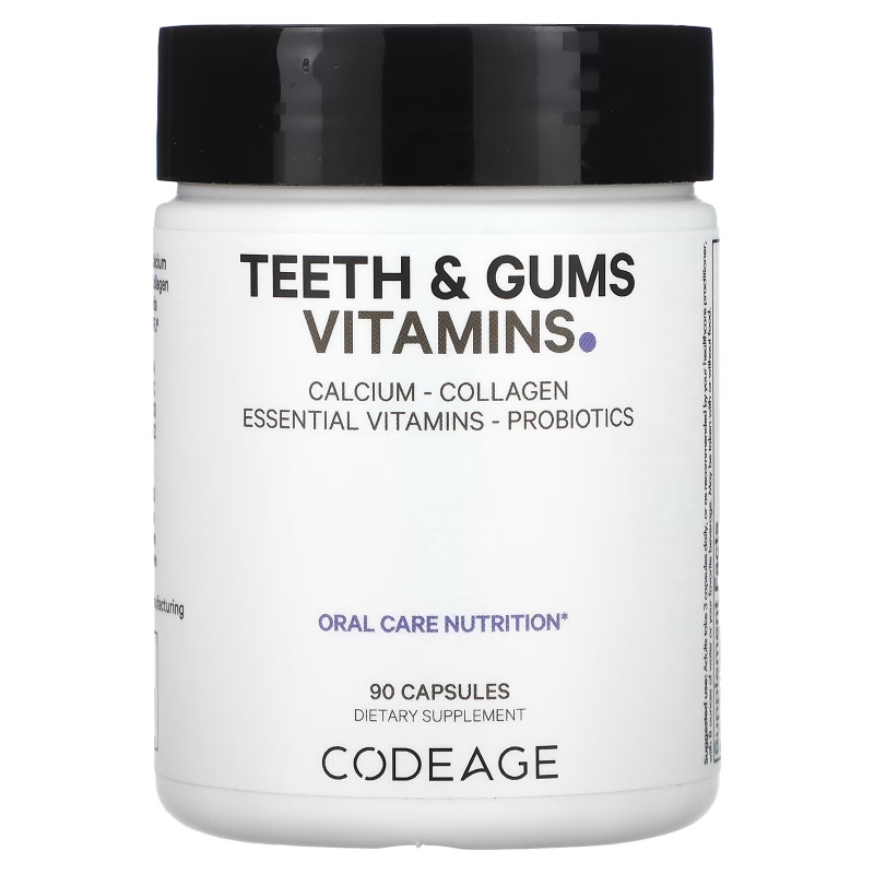 Codeage, Teeth & Gums Vitamins, Oral Care Nutrition, 90 Capsules