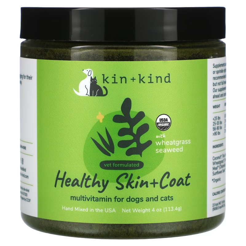 Kin+Kind, Healthy Skin + Coat, For Dogs and Cats, 4 oz (113.4 g)