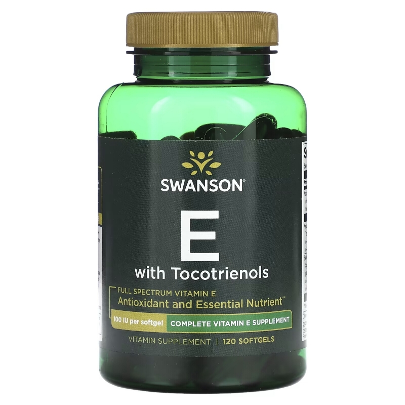 Swanson, Full Spectrum Vitamin E With Tocotrienols, 100 IU, 120 Softgels