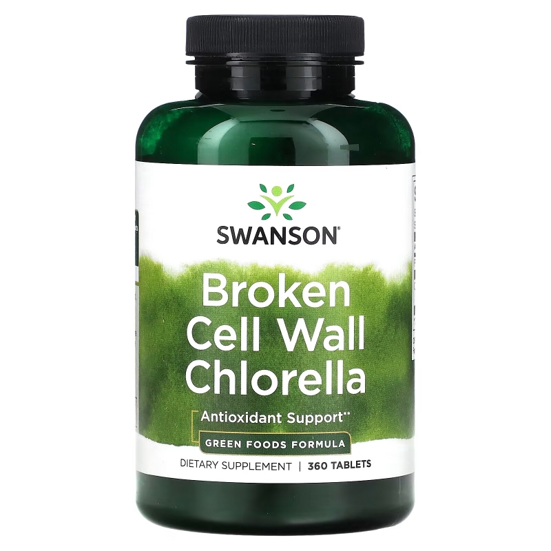 Swanson, Broken Cell Wall Chlorella, 360 Tablets