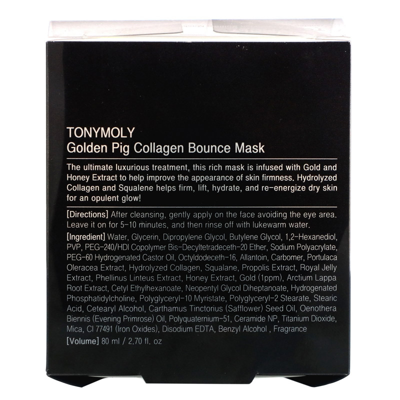 Tony Moly, Golden Pig Collagen, Bounce Mask, 2.70 fl oz (80 ml)